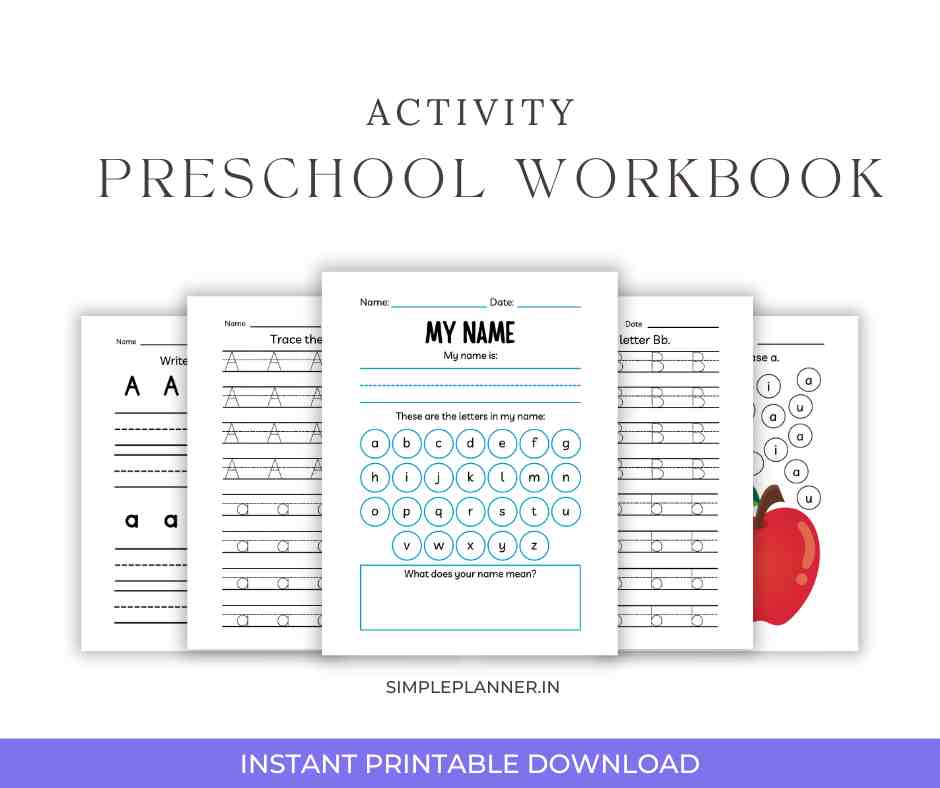 preschool workbook